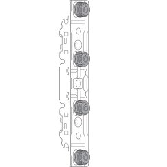 AVENTOS HS, HK, HL, Крепление для тонких фасадов, EXPANDO T, симм.