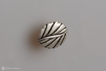 WPO711 мебельная ручка-кнопка состаренное серебро