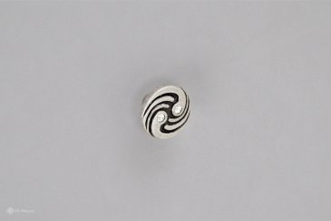 WPO726 мебельная ручка-кнопка состаренное серебро и кристаллы Swarovski