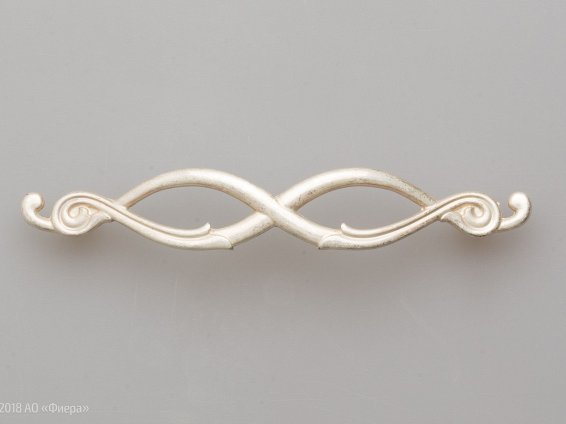 FS188 мебельная ручка-скоба 96 мм венецианское серебро