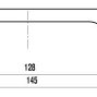 FS079 мебельная ручка-скоба 128 мм хром глянцевый