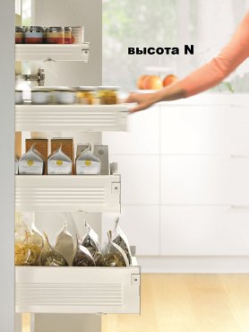 Внутренний ящик METABOX (высота N 54, глубина 450 мм) кремовый