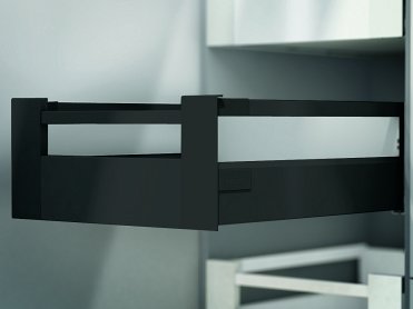 Внутренний ящик TANDEMBOX antaro с TIP-ON BLUMOTION (высота С 192, глубина 350 мм, вес ящика от 10 до 30 кг), черный