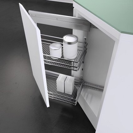 VS SUB Side (DSA) Saphir, скошенная под 45°, ширина корпуса 300 мм, высота от 577, правая, хром