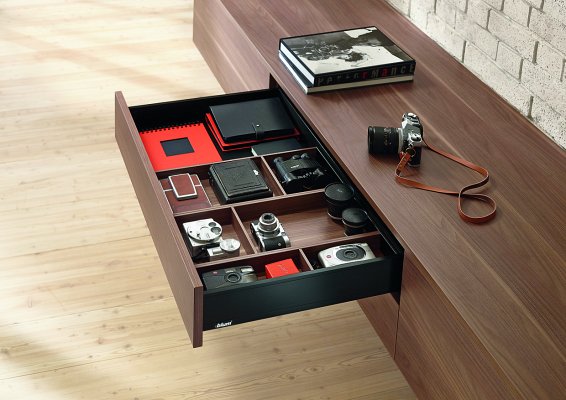 Ящик LEGRABOX pure (высота M 90,5, глубина 400 мм), терра-черный